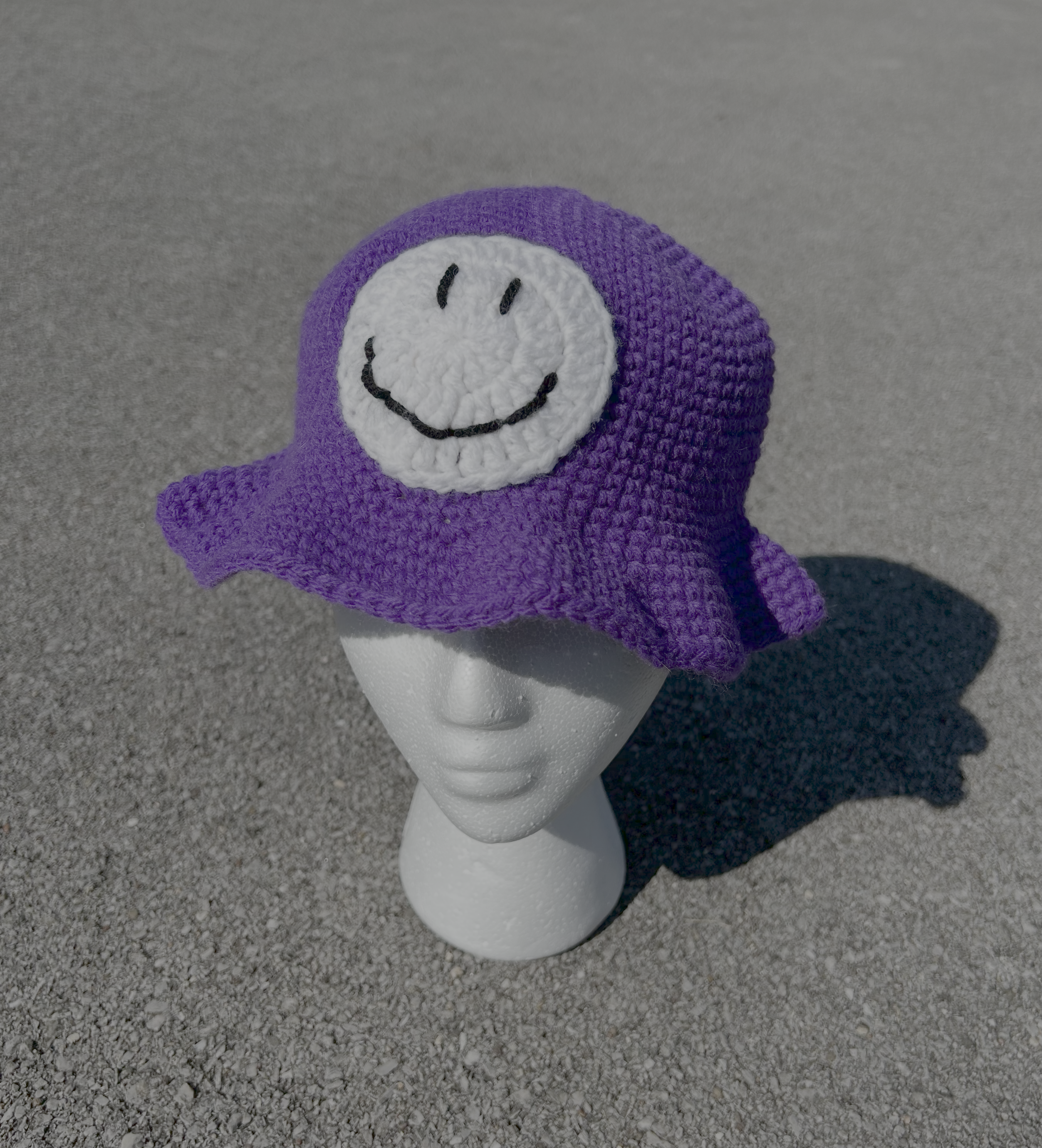 Purple Smiley Sunhat